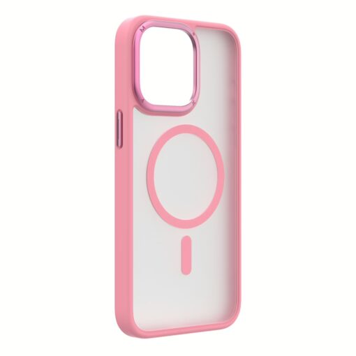 Momax รุ่น Hybrid Magnetic Protective Case (Play) - เคส iPhone 15 Pro Max - สี Pink - Image 2