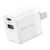 Momax หัวชาร์จ รุ่น ONE Plug อแดปเตอร์ 2 พอร์ต Type-C + USB Fast Charge 20W - สี White