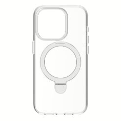 Momax รุ่น Hybrid Flip Magnetic Case (Flip) - เคส iPhone 15 Pro - สี Transparent