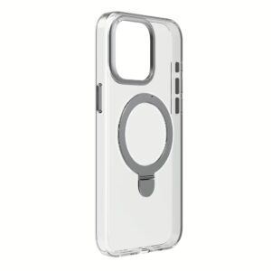 Momax รุ่น Hybrid Flip Magnetic Case (Flip) - เคส iPhone 15 Pro Max - สี Transparent/Black