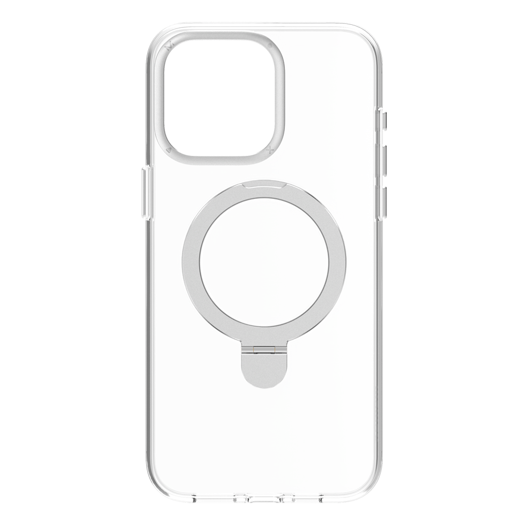 Momax รุ่น Hybrid Flip Magnetic Case (Flip) - เคส iPhone 15 Pro Max - สี Transparent
