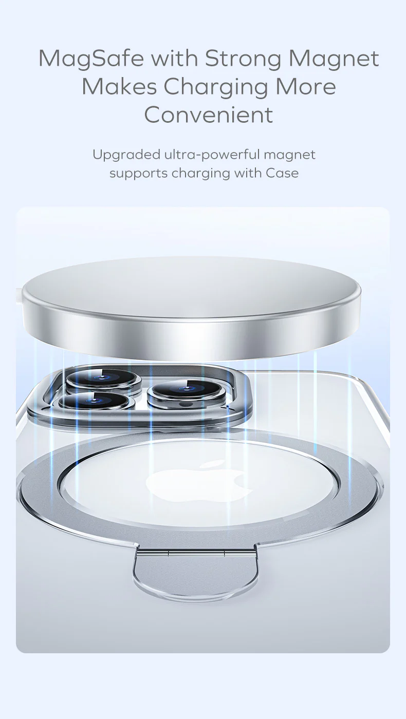Momax รุ่น Hybrid Flip Magnetic Case (Flip) - เคส iPhone 15 Pro Max - สี Transparent/Black