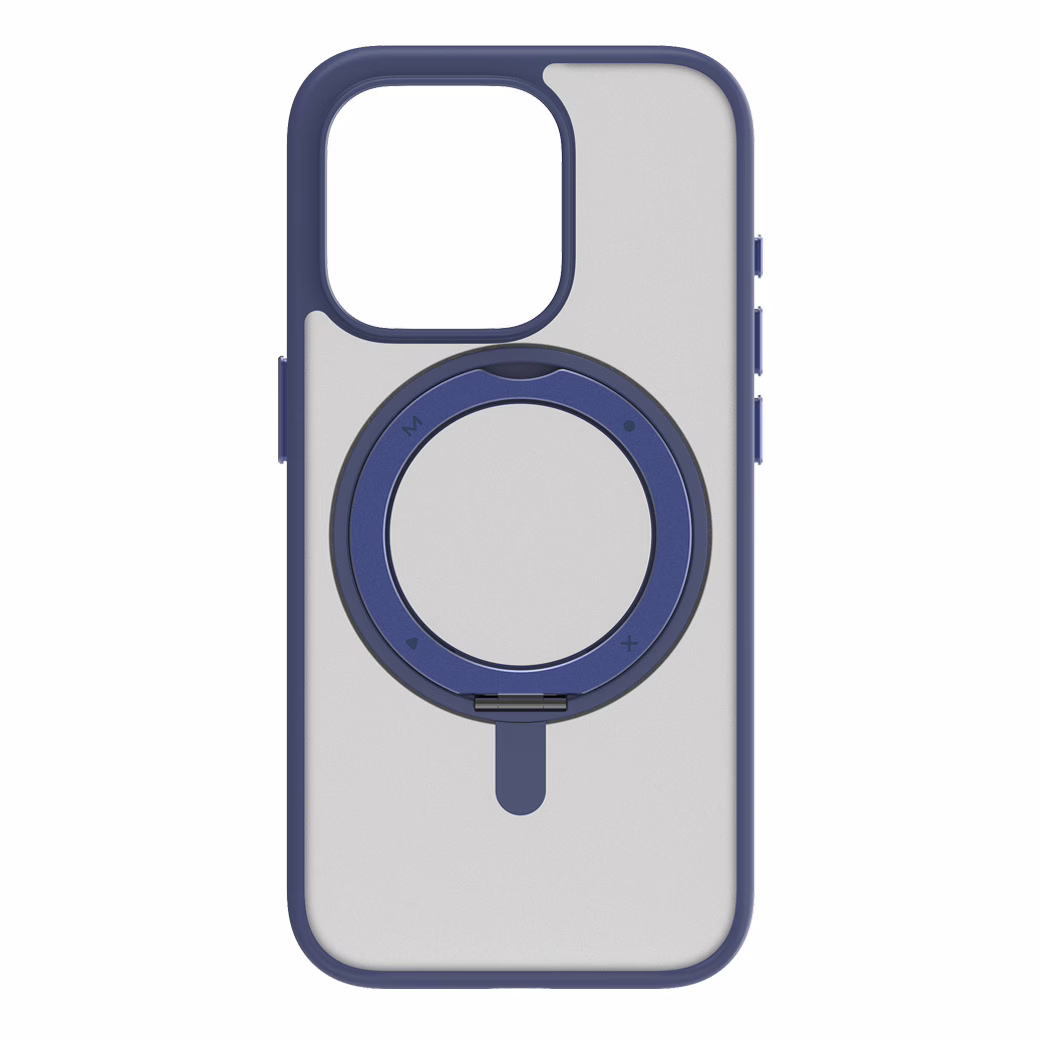 Momax รุ่น Hybrid Roller & Magnetic Protective Case (Roller) - เคส iPhone 15 Pro - สี Blue