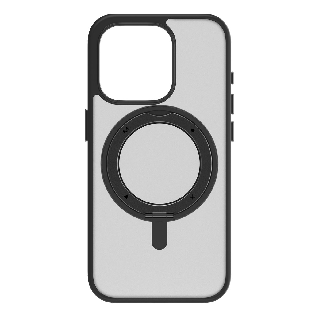 Momax รุ่น Hybrid Roller & Magnetic Protective Case (Roller) - เคส iPhone 15 Pro - สี Black