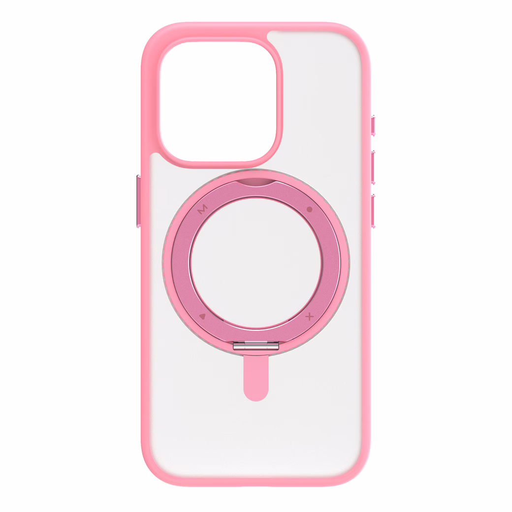 Momax รุ่น Hybrid Roller & Magnetic Protective Case (Roller) - เคส iPhone 15 Pro - สี Pink