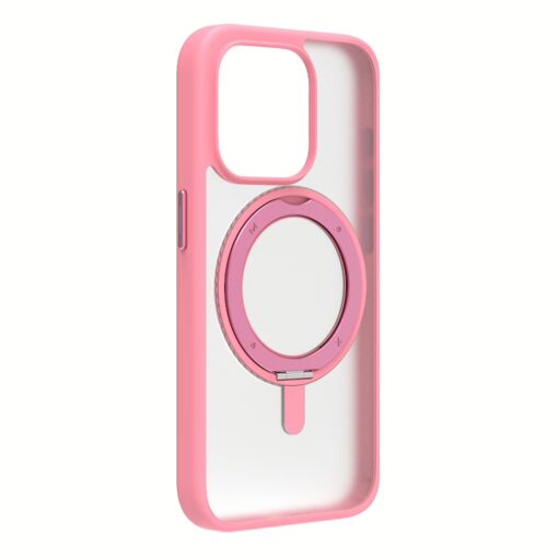 Momax รุ่น Hybrid Roller & Magnetic Protective Case (Roller) - เคส iPhone 15 Pro - สี Pink - Image 2