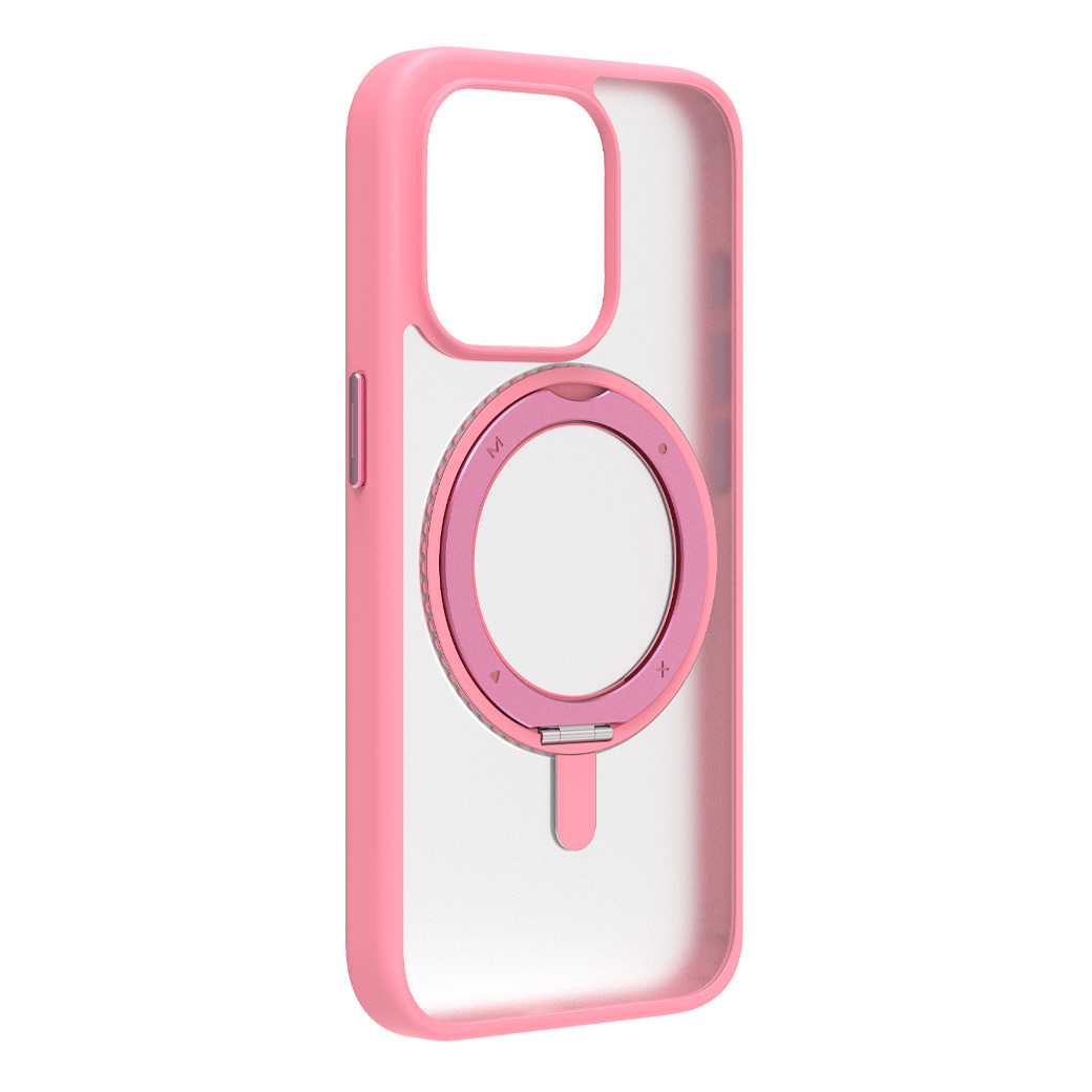 Momax รุ่น Hybrid Roller & Magnetic Protective Case (Roller) - เคส iPhone 15 Pro - สี Pink