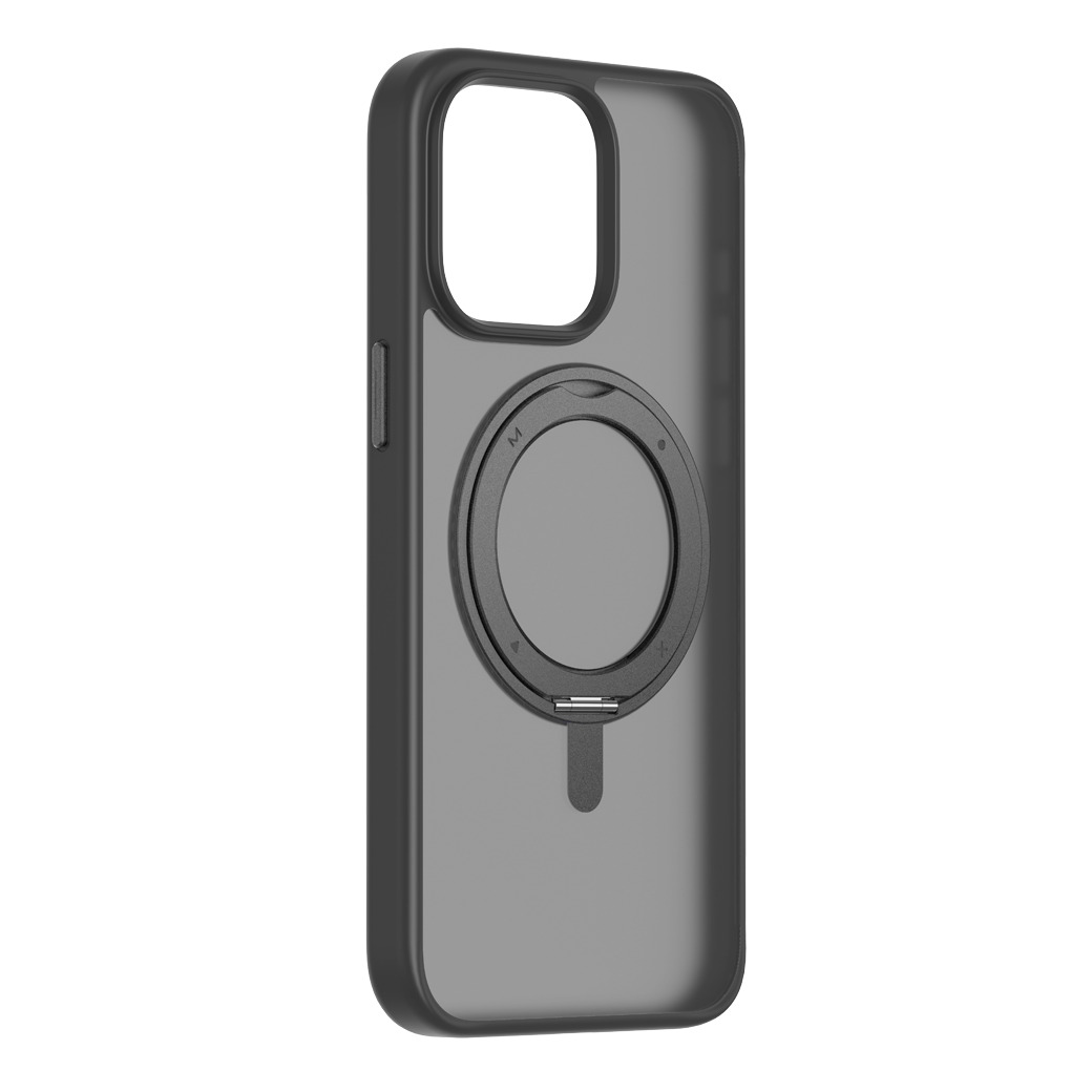 Momax รุ่น Hybrid Roller & Magnetic Protective Case (Roller) - เคส iPhone 15 Pro Max - สี Black