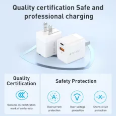 Momax หัวชาร์จ รุ่น ONE Plug อแดปเตอร์ 2 พอร์ต Type-C + USB Fast Charge 20W - สี White