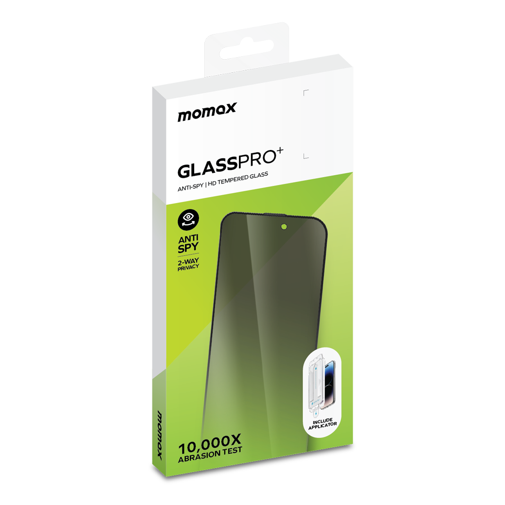 Momax รุ่น PG Privacy Screen Protector - ฟิล์มกระจก iPhone 15 Pro Max - สี Transparent 10 Momax รุ่น PG Privacy Screen Protector - ฟิล์มกระจก iPhone 15 Pro Max - สี Transparent