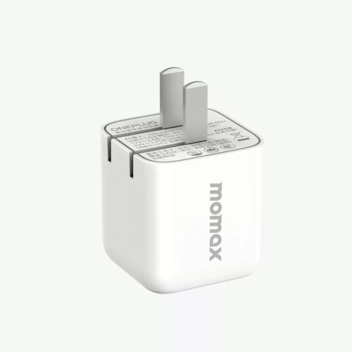 Momax หัวชาร์จ รุ่น ONE Plug อแดปเตอร์ GaN 2 พอร์ต Type-C Fast Charge 35W - สี White - Image 4