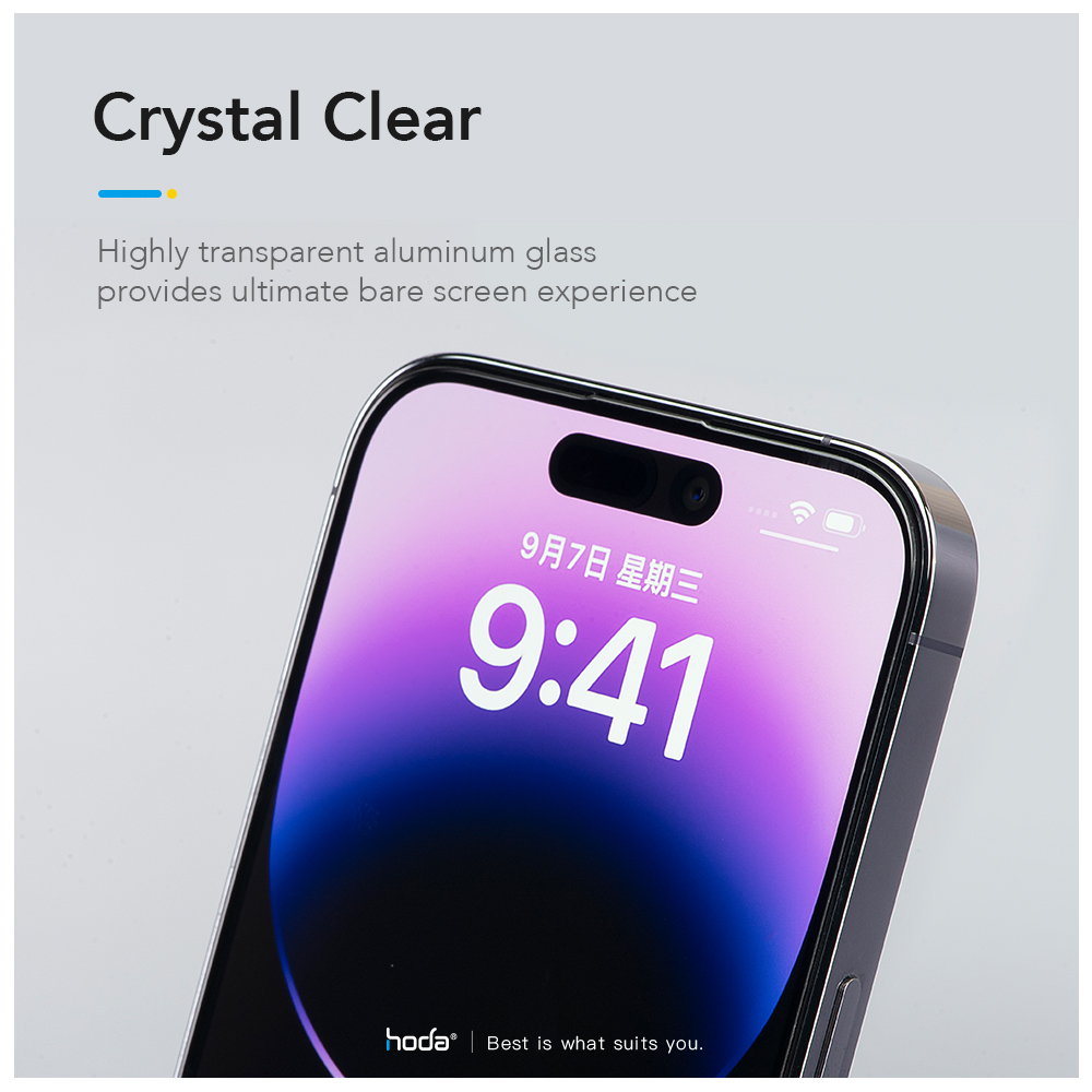 Hoda รุ่น Glass Protector Clear - ฟิล์มกระจก iPhone 15 Pro