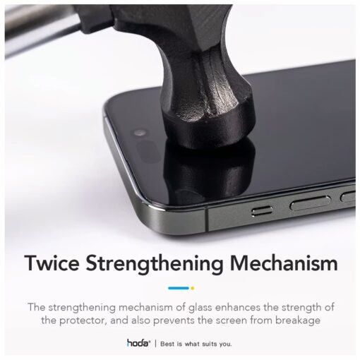 Hoda รุ่น Glass Protector Clear - ฟิล์มกระจก iPhone 16 Plus / 15 Plus - Image 6
