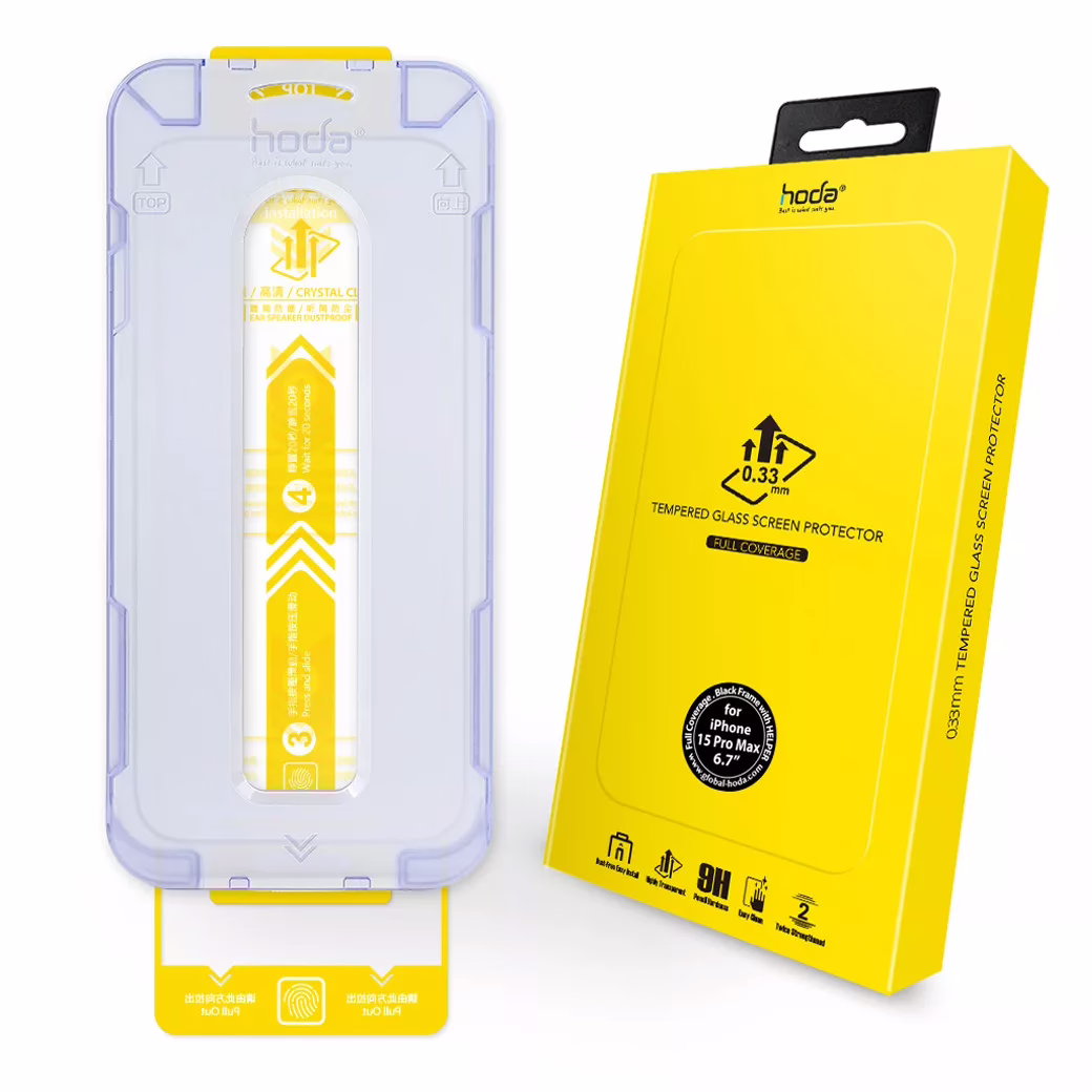 Hoda รุ่น Glass Protector Clear - ฟิล์มกระจก iPhone 15 Pro Max