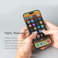 Hoda รุ่น Glass Protector Matte, Anti-Glare (AG) - ฟิล์มกระจก iPhone 15 Pro