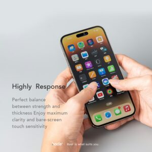 Hoda รุ่น Glass Protector Matte, Anti-Glare (AG) - ฟิล์มกระจก iPhone 15 Pro Max