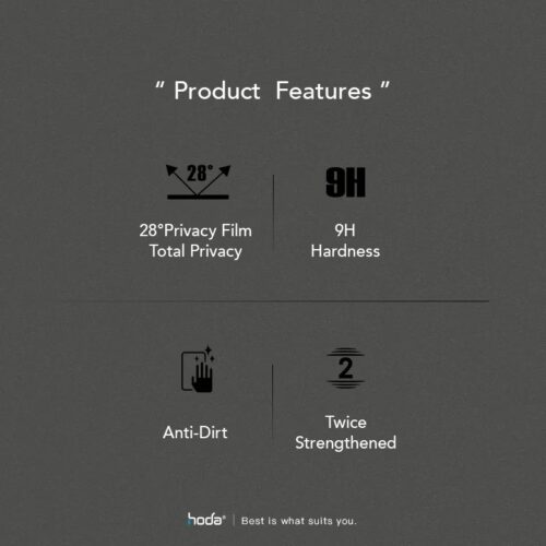 Hoda รุ่น Glass Protector Anti-Peeper (AP) - ฟิล์มกระจก iPhone 15 Pro - Image 13