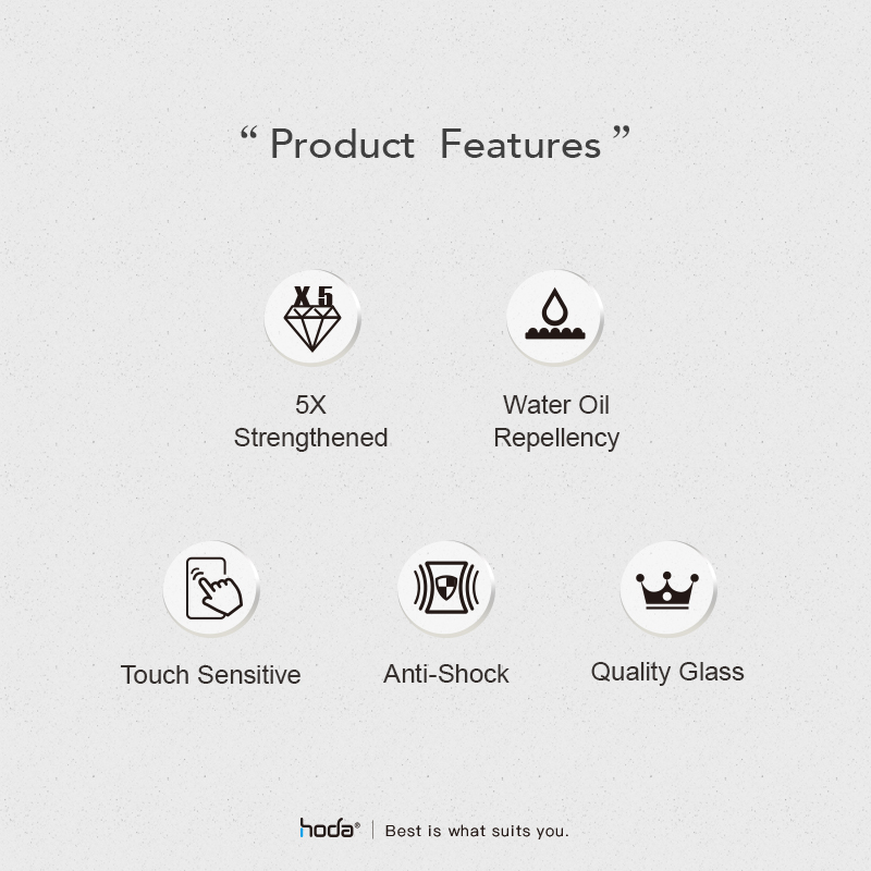 Hoda รุ่น Glass Protector AGbC (Corning) - ฟิล์มกระจก iPhone 15 Pro