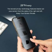 Hoda รุ่น Glass Protector Anti-Peeper (AP) - ฟิล์มกระจก iPhone 15 Pro