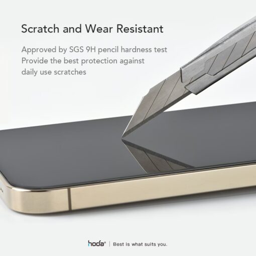 Hoda รุ่น Glass Protector AGbC (Corning) - ฟิล์มกระจก iPhone 15 Pro Max - Image 10