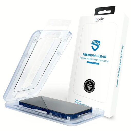 Hoda รุ่น Glass Protector AGbC (Corning) - ฟิล์มกระจก iPhone 15 Pro