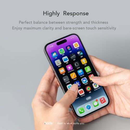 Hoda รุ่น Glass Protector Blue Light Filter (BLC) - ฟิล์มกระจก iPhone 16 / 15 - Image 11