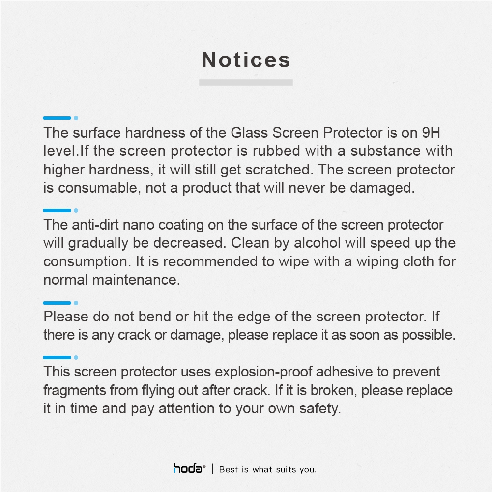 Hoda รุ่น Glass Protector Blue Light Filter (BLC) - ฟิล์มกระจก iPhone 15