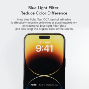 Hoda รุ่น Glass Protector Blue Light Filter (BLC) - ฟิล์มกระจก iPhone 16 / 15