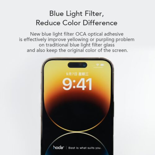 Hoda รุ่น Glass Protector Blue Light Filter (BLC) - ฟิล์มกระจก iPhone 16 / 15 - Image 4
