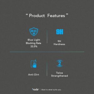 Hoda รุ่น Glass Protector Blue Light Filter (BLC) - ฟิล์มกระจก iPhone 16 / 15