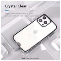 Hoda รุ่น Crystal Pro - เคส iPhone 15 Pro Max - สี Clear Black
