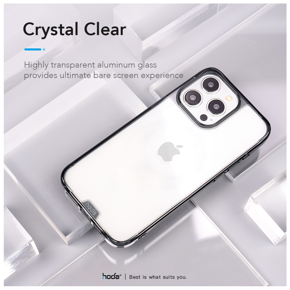 Hoda รุ่น Crystal Pro - เคส iPhone 15 Pro Max - สี Clear