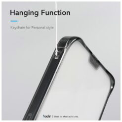 Hoda รุ่น Crystal Pro - เคส iPhone 15 Pro Max - สี Clear Black