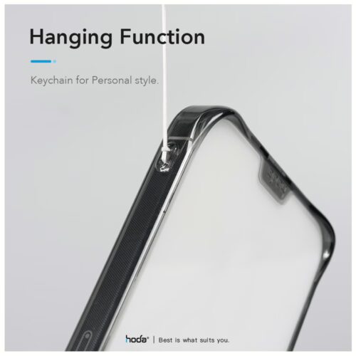 Hoda รุ่น Crystal Pro - เคส iPhone 15 Pro Max - สี Clear Black - Image 13