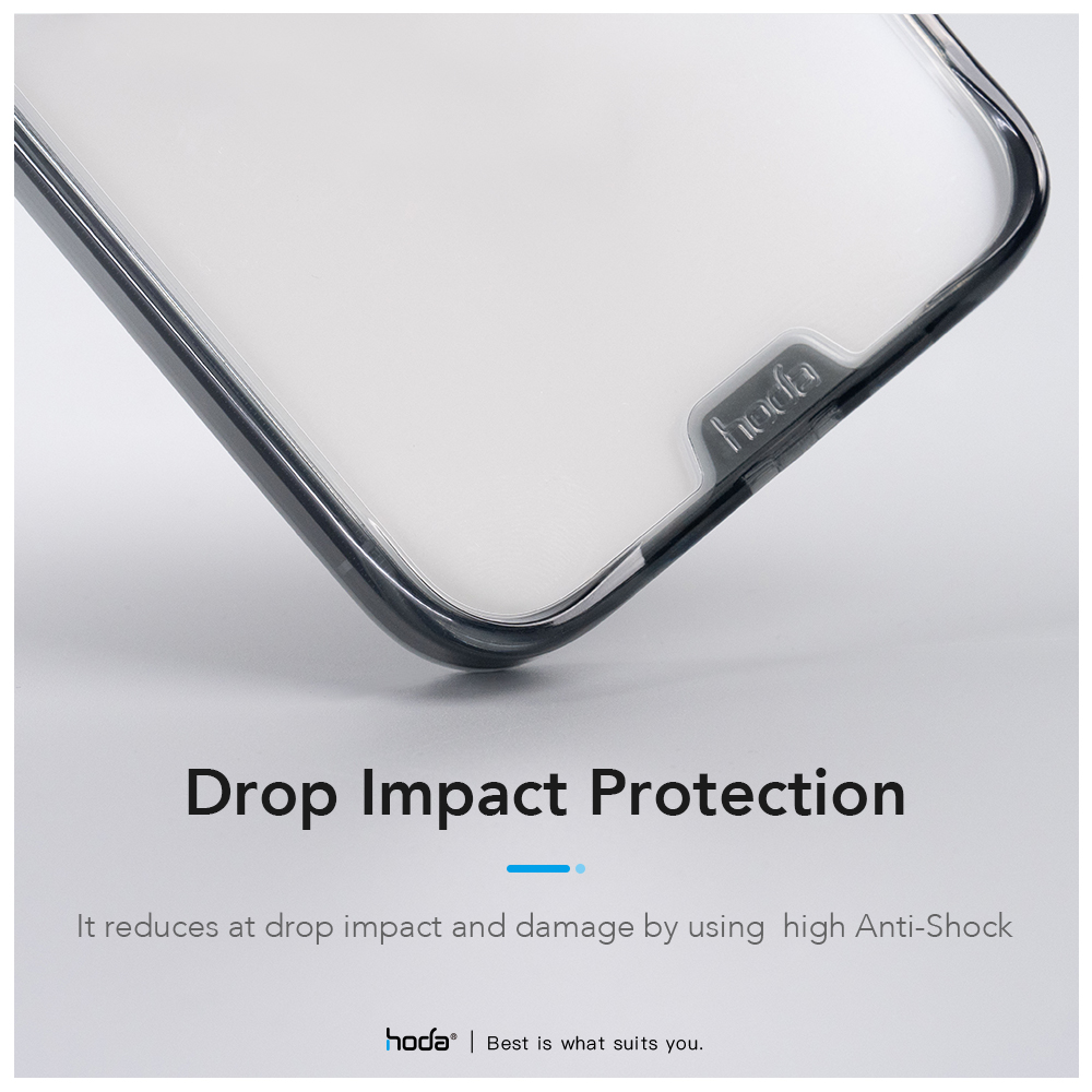 Hoda รุ่น Crystal Pro - เคส iPhone 15 Pro - สี Clear