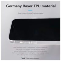Hoda รุ่น Crystal Pro - เคส iPhone 15 Pro Max - สี Clear Black