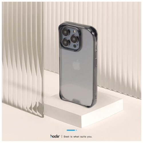 Hoda รุ่น Crystal Pro - เคส iPhone 15 Pro Max - สี Clear Black - Image 2