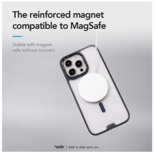 Hoda รุ่น Rough Case with MagSafe - เคส iPhone 15 Pro Max - สี Black