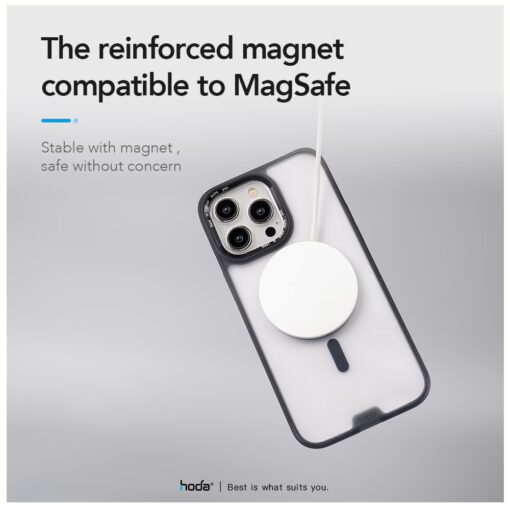 Hoda รุ่น Rough Case with MagSafe - เคส iPhone 15 Pro Max - สี Matte Clear - Image 10