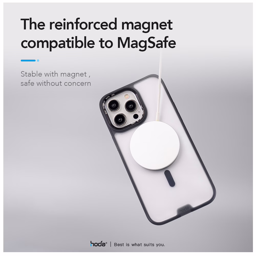 Hoda รุ่น Rough Case with MagSafe - เคส iPhone 15 Pro - สี Dark Blue