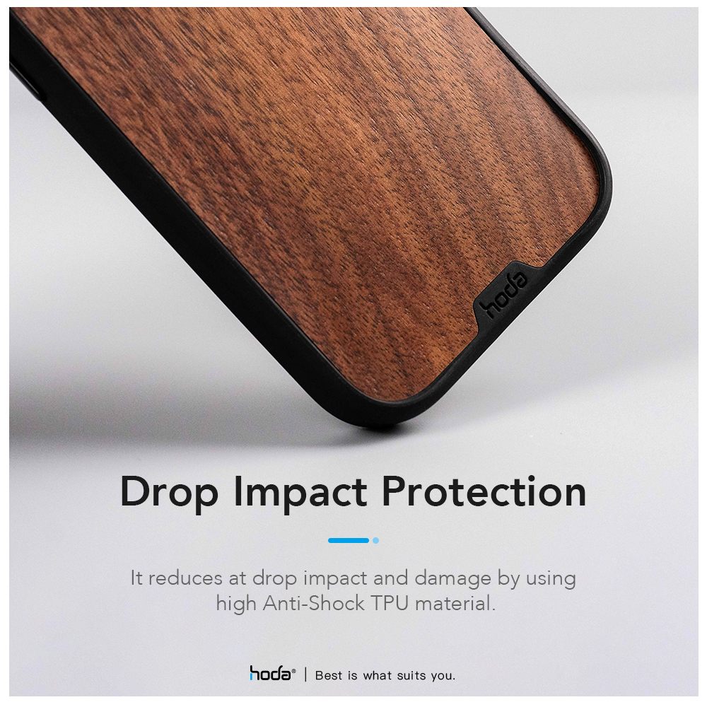 Hoda รุ่น Diverse Case with MagSafe - เคส iPhone 15 Pro Max - สี Walnut