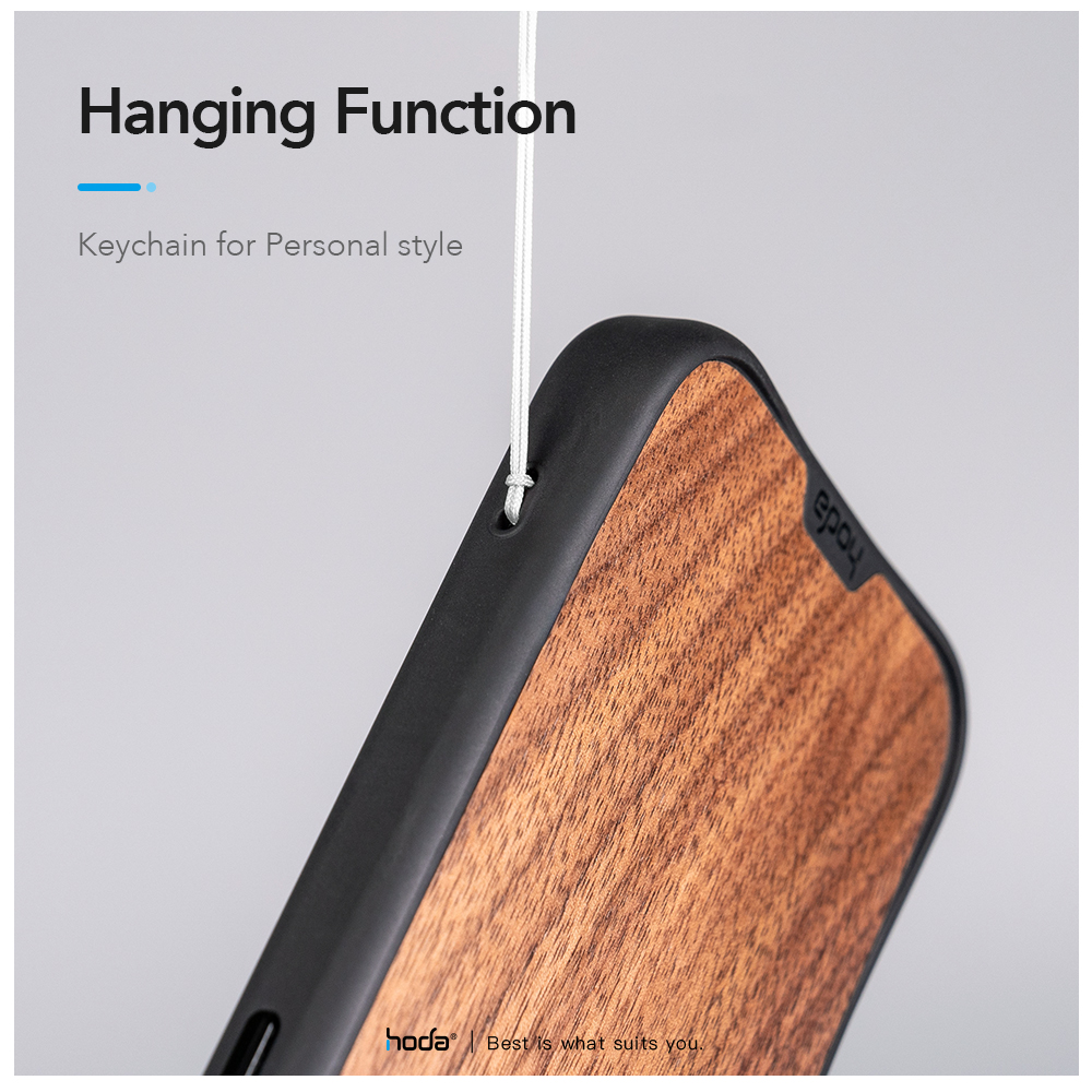 Hoda รุ่น Diverse Case with MagSafe - เคส iPhone 15 Pro - สี Walnut