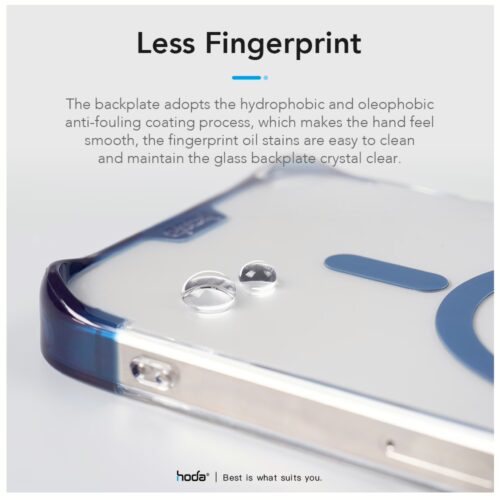 Hoda รุ่น Slim Defender with MagSafe - เคส iPhone 15 Pro - สี Clear Black - Image 9
