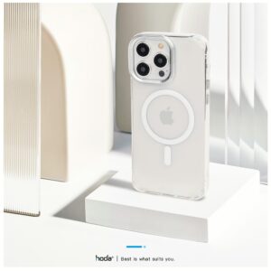 Hoda รุ่น Slim Defender with MagSafe - เคส iPhone 15 Pro Max - สี Clear