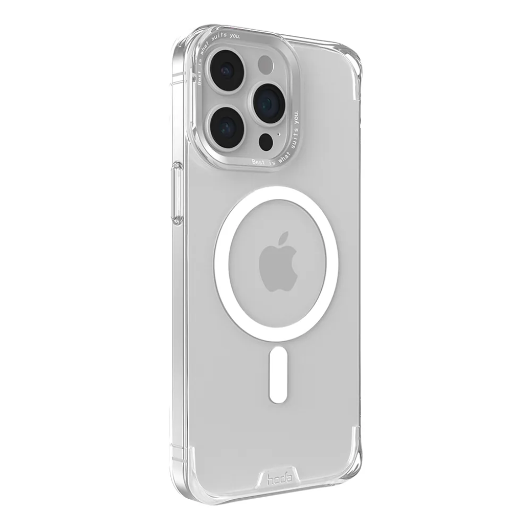 Hoda รุ่น Slim Defender with MagSafe - เคส iPhone 15 Pro - สี Clear