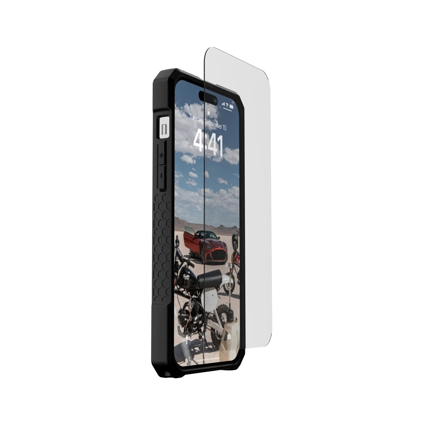 UAG รุ่น Glass Screen Shield Plus - ฟิล์มกระจก iPhone 14 Pro Max - สี Clear