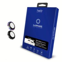 Hoda รุ่น Sapphire Lens Protector ขอบ Titanium - กระจกเลนส์กล้อง iPhone 15 / 15 Plus