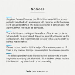 Hoda รุ่น Sapphire Lens Protector ขอบ Titanium - กระจกเลนส์กล้อง iPhone 15 Pro / 15 Pro Max