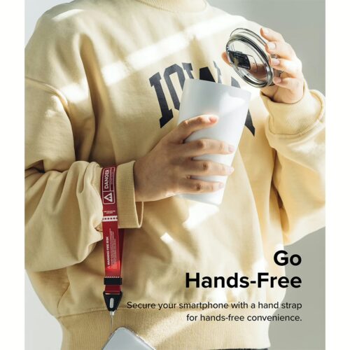 สายคล้องข้อมือ Ringke รุ่น Design Hand Strap - สี Danger Red - Image 8