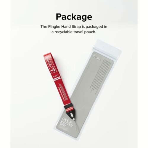 สายคล้องข้อมือ Ringke รุ่น Design Hand Strap - สี Danger Red - Image 4